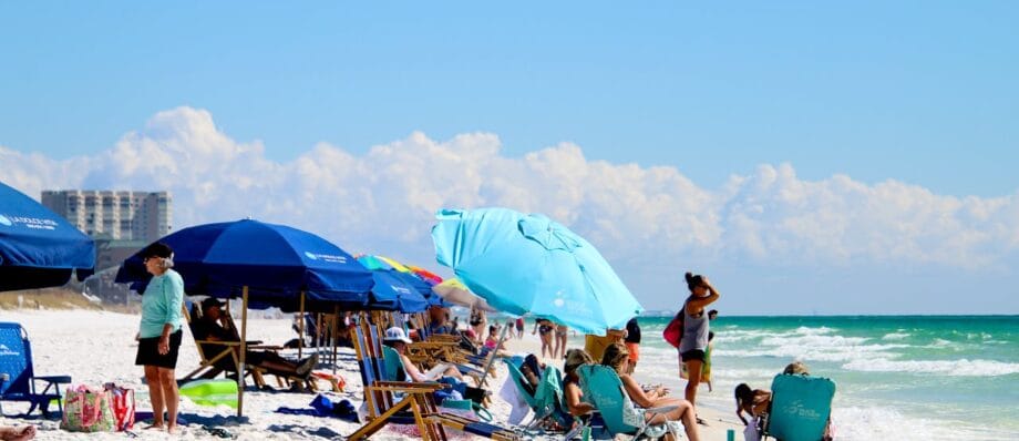 People at Destin Beach, Florida