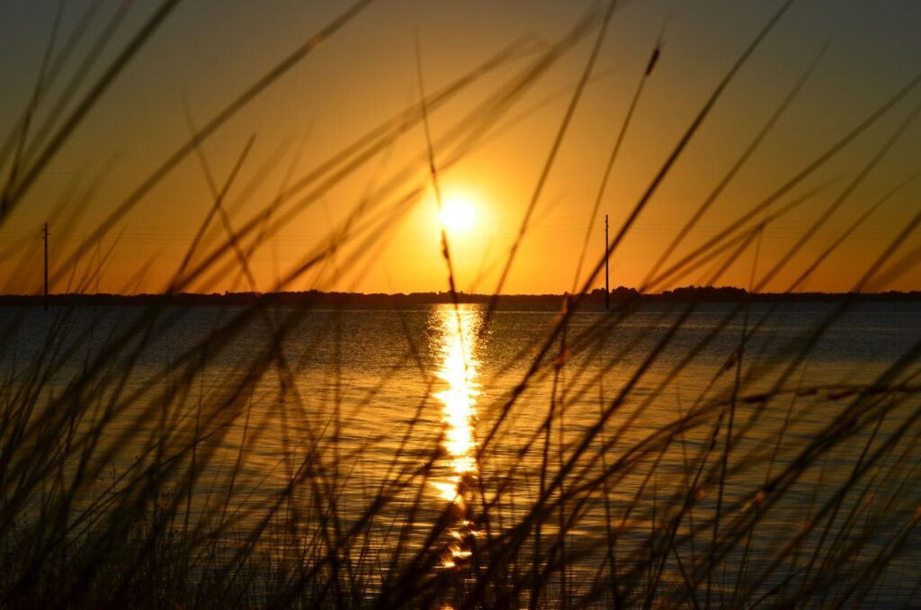 Serene Sunset FloridaHightower Beach, Satellite Beach, Florida.